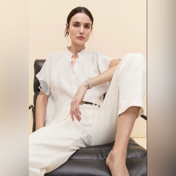 AYR The Knockout Barrel leg jeans in ivory - Picture 2 of 10